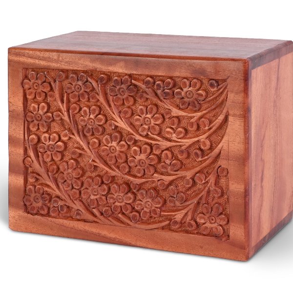 Carved Rosewood Urn