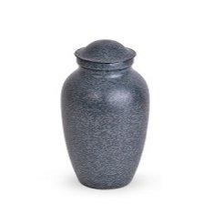 Decorative Blue Metal Urn